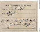 Etiketten zu Calcit (NHMW-MIN-Ab238)